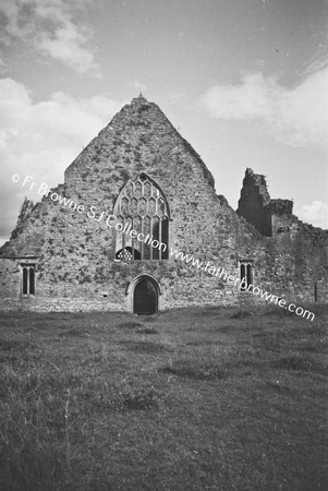 HOLY CROSS ABBEY  WEST GABLE AND WINDOW